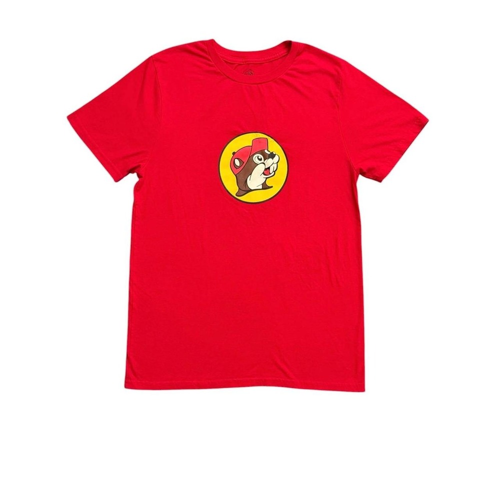 Buc-ee's T-Shirt Mens M Red Buc-ee's Logo Graphic Short Sleeve Texas Gas Station